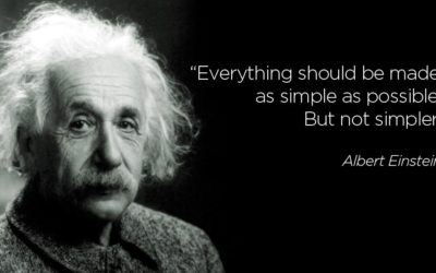 Simple. Or: Listening to smart people